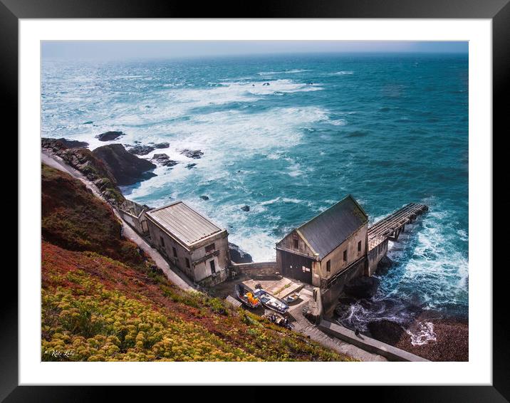 The Old Lifeboat Station, The Lizard Framed Mounted Print by Kate Lake