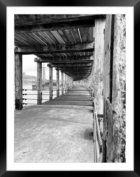 Under the pier Framed Mounted Print by Rory Spence