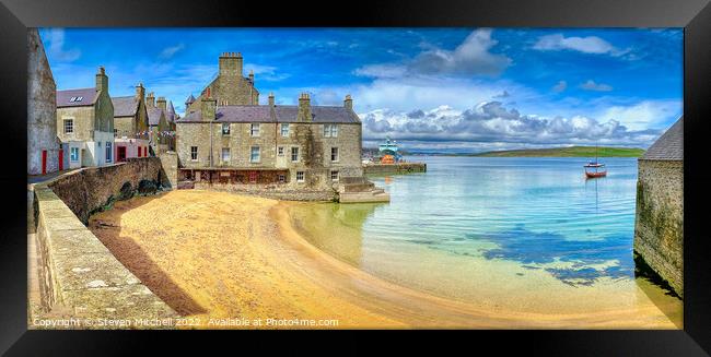 Lerwick Shetland Isles Framed Print by Steven Mitchell