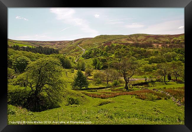 Lancashire Hills Framed Print by Chris Walker