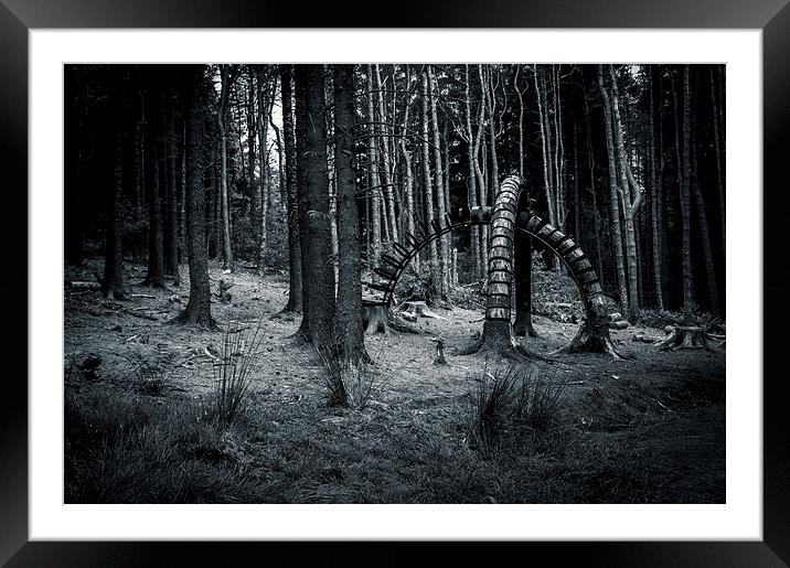  Strange thing in the Woods Framed Mounted Print by Chris Walker