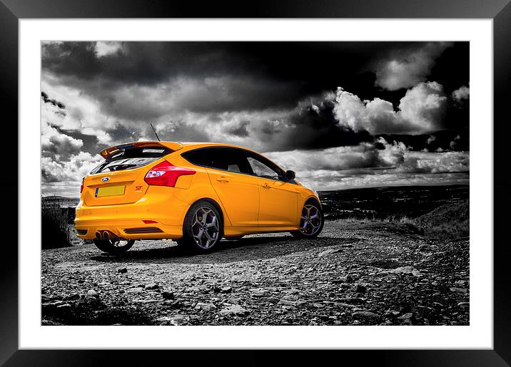  Ford Focus ST Tangerine Scream Framed Mounted Print by Chris Walker