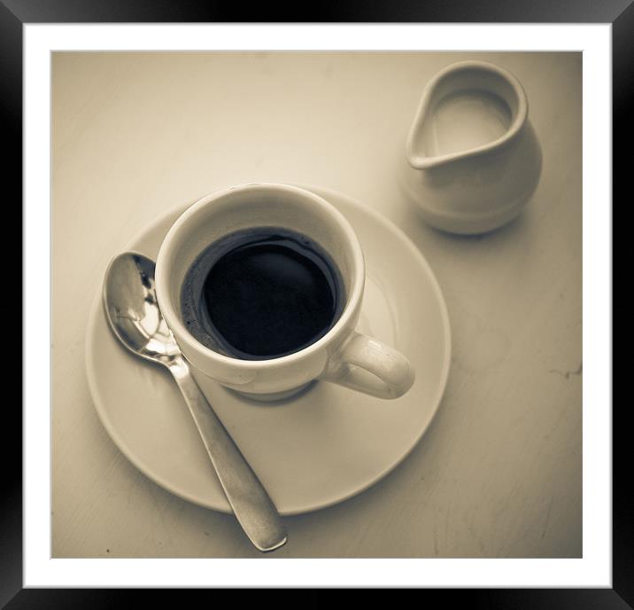 Espresso with Milk Framed Mounted Print by Chris Walker