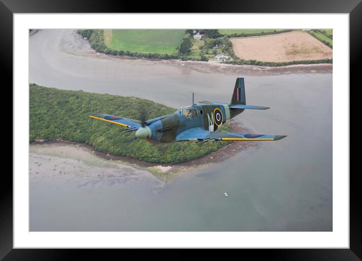 Photo-Reconnaissance Mustang  Framed Mounted Print by Simon Westwood
