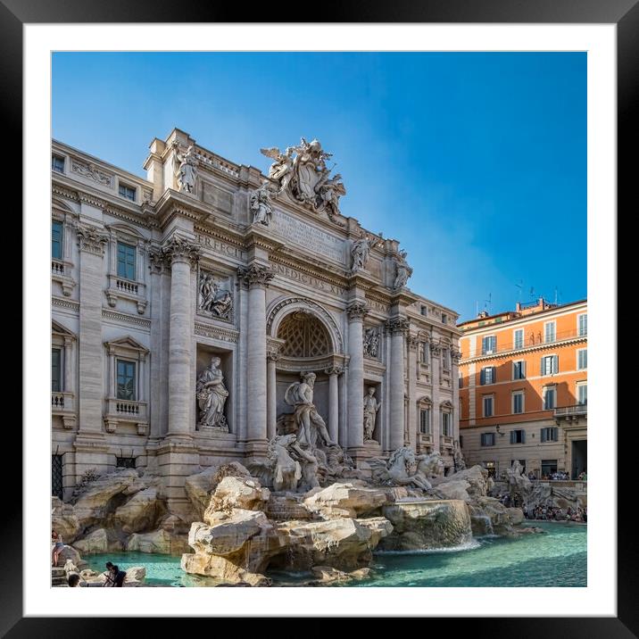 Trevi Fountain Framed Mounted Print by Simon Westwood