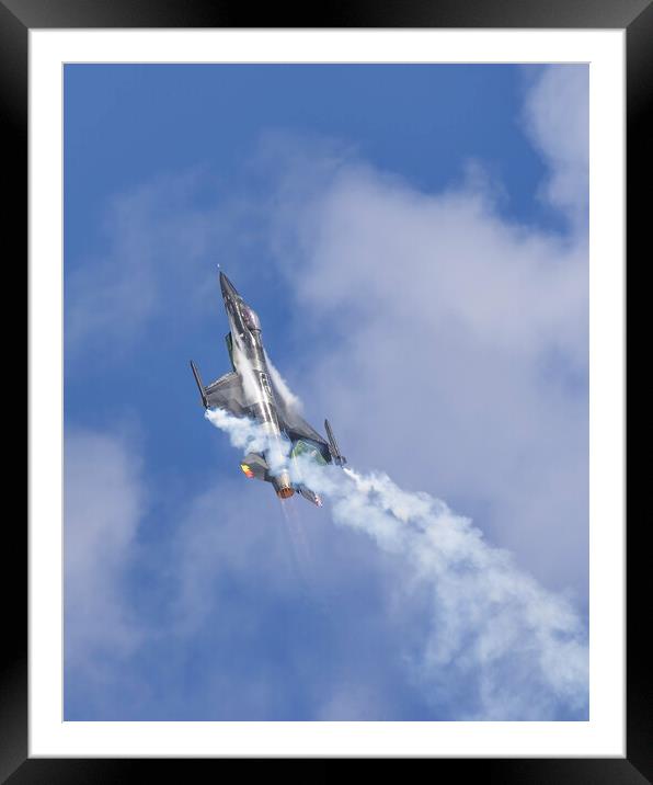 Belgian F-16 Framed Mounted Print by Simon Westwood