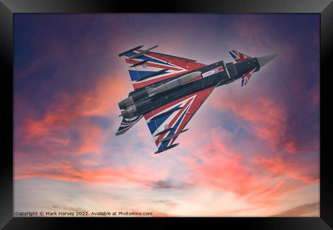  Euro Fighter Typhoon   Framed Print by Mark Harvey
