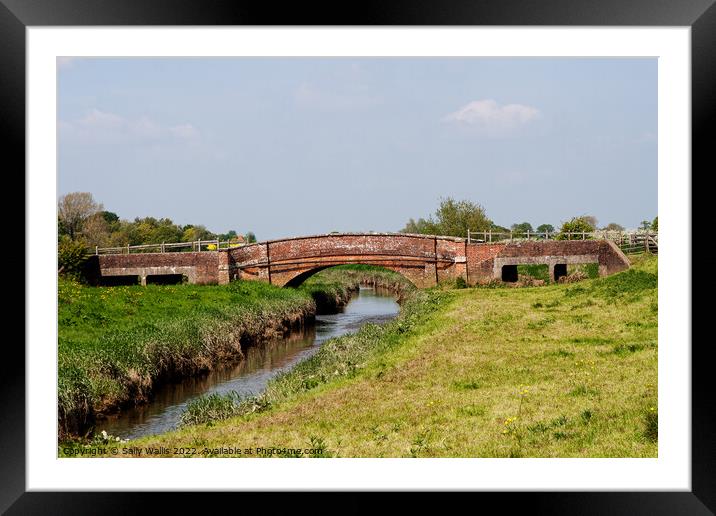 Bridge over Cuckmere, East Sussex Framed Mounted Print by Sally Wallis