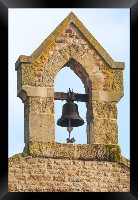 Hastings Fishing Village Bell Framed Print by Sally Wallis