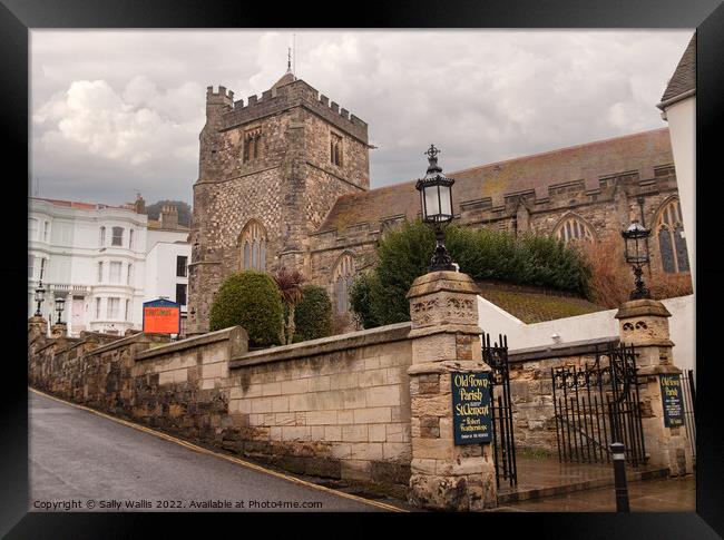 Hastings Old Town Church Framed Print by Sally Wallis