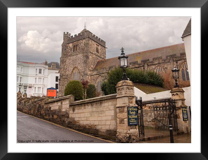 Hastings Old Town Church Framed Mounted Print by Sally Wallis