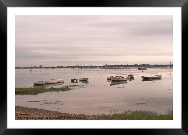 Chichester Harbour Emsworth Framed Mounted Print by Sally Wallis