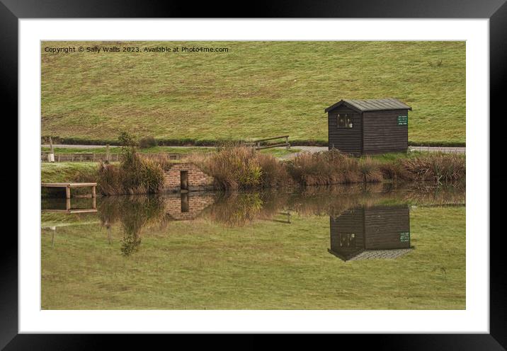 Look closely. It is a reflection ! Framed Mounted Print by Sally Wallis