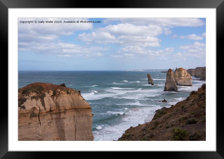 The Apostles, Great Ocean Road Framed Mounted Print by Sally Wallis