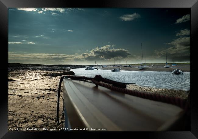 Boats & Sky Burnham Overy Staithe Framed Print by Paul Mindy Photography