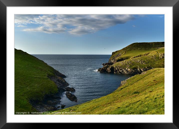 Port Quin, North Cornwall, Seascape Framed Mounted Print by  Garbauske