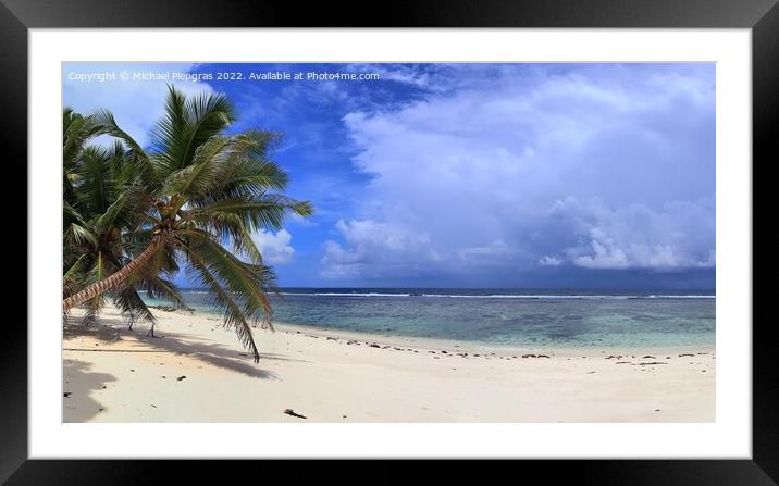 Stunning high resolution beach panorama taken on t Framed Mounted Print by Michael Piepgras