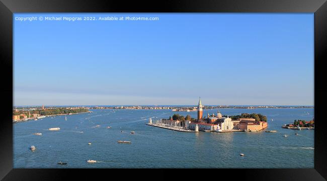 Beautiful view on and in venice city. Framed Print by Michael Piepgras