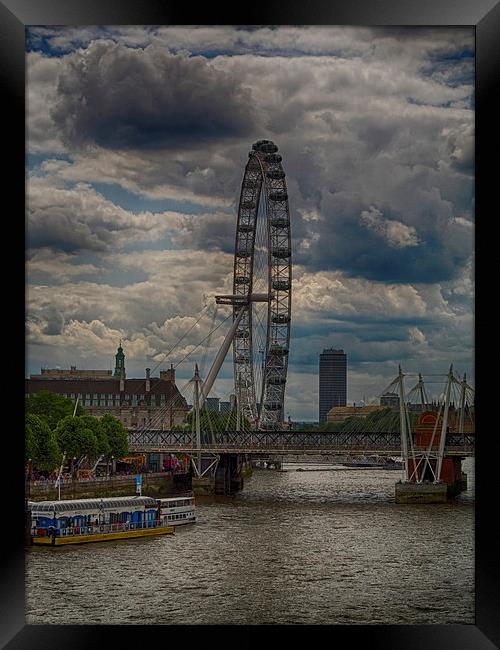 The Evolving Icon: London Eye Framed Print by Gilbert Hurree