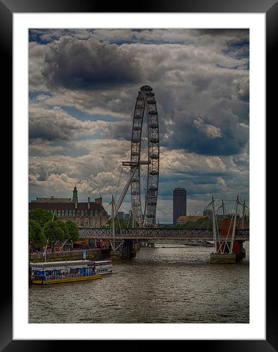 The Evolving Icon: London Eye Framed Mounted Print by Gilbert Hurree