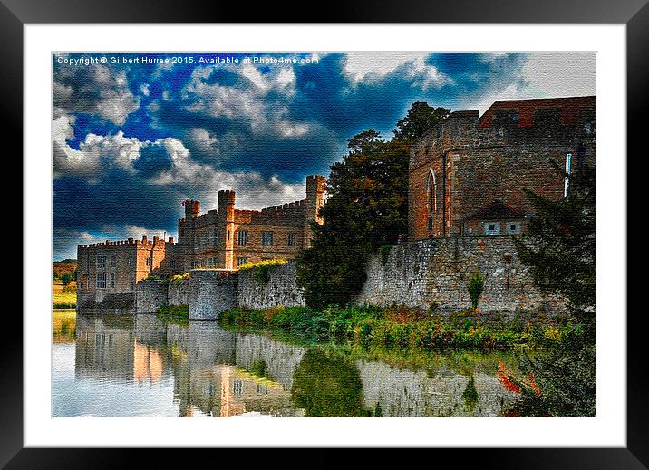  Leeds Castle Framed Mounted Print by Gilbert Hurree