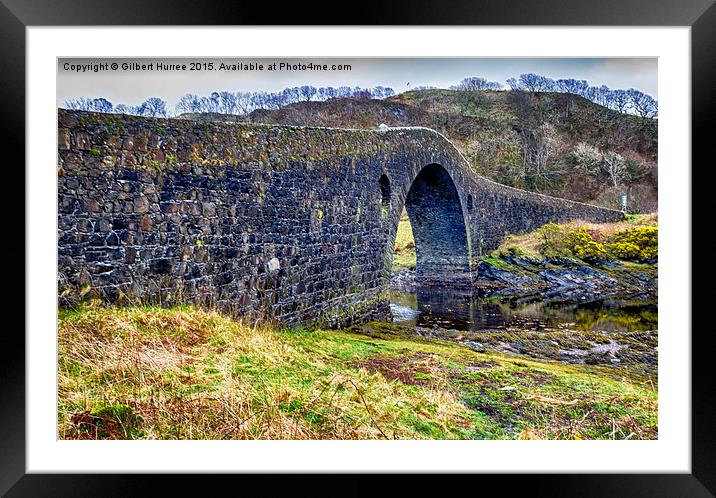  Clachan Bridge Scotland Framed Mounted Print by Gilbert Hurree