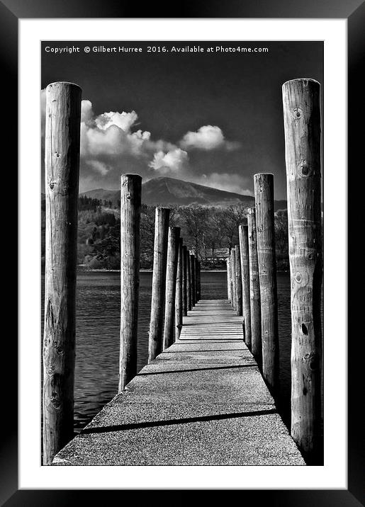 'Breathtaking Derwent Water Jetty' Framed Mounted Print by Gilbert Hurree