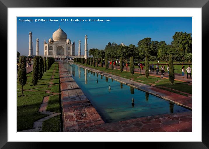 The Taj Mahal: Symbol of Undying Love Framed Mounted Print by Gilbert Hurree