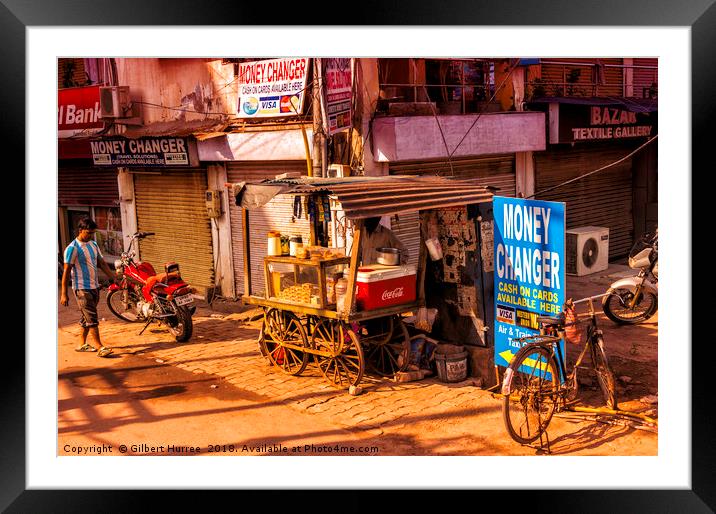 Backstreet Pulse of India Framed Mounted Print by Gilbert Hurree
