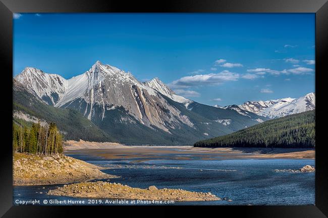 Awe-Inspiring Odyssey Through Canada's Alpine Wild Framed Print by Gilbert Hurree