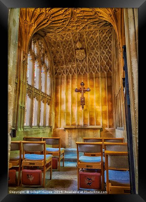 Historic Bath Abbey's Petite Chapel Framed Print by Gilbert Hurree