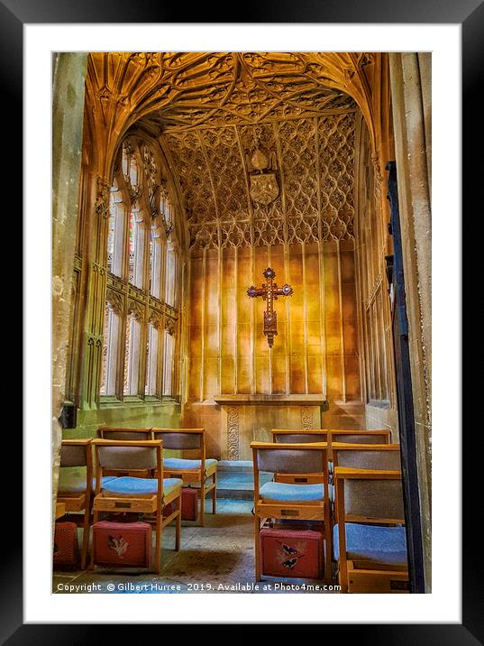 Historic Bath Abbey's Petite Chapel Framed Mounted Print by Gilbert Hurree