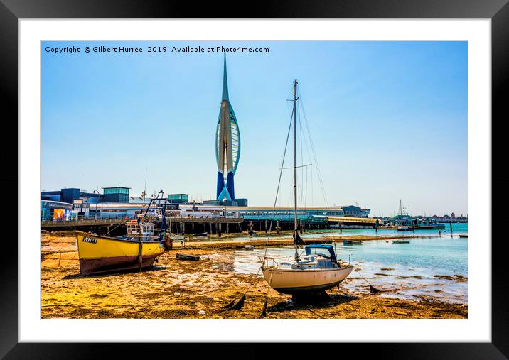 The Spinnaker Tower Framed Mounted Print by Gilbert Hurree