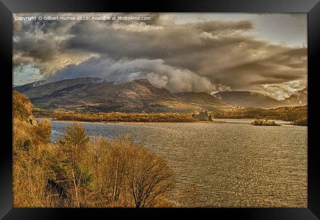 Kilchurn Castle's Serene Loch Awe Framed Print by Gilbert Hurree