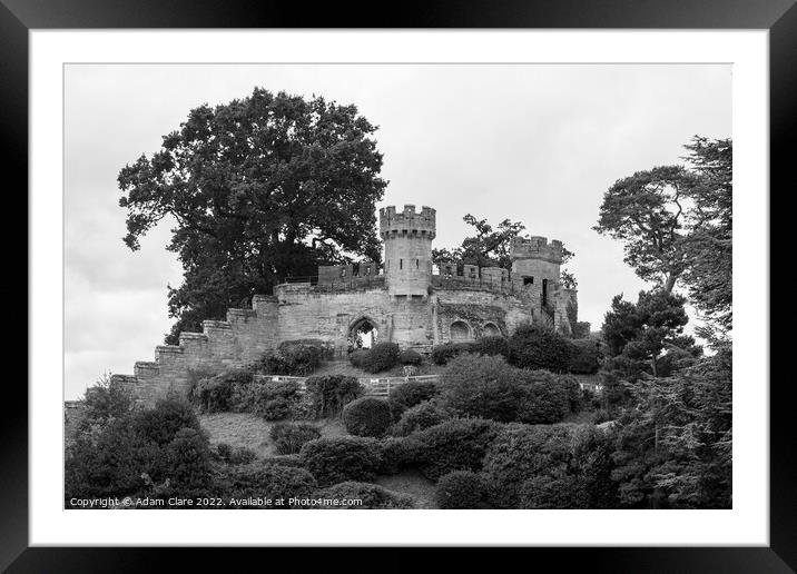 Majestic Warwick Castle Keep Framed Mounted Print by Adam Clare