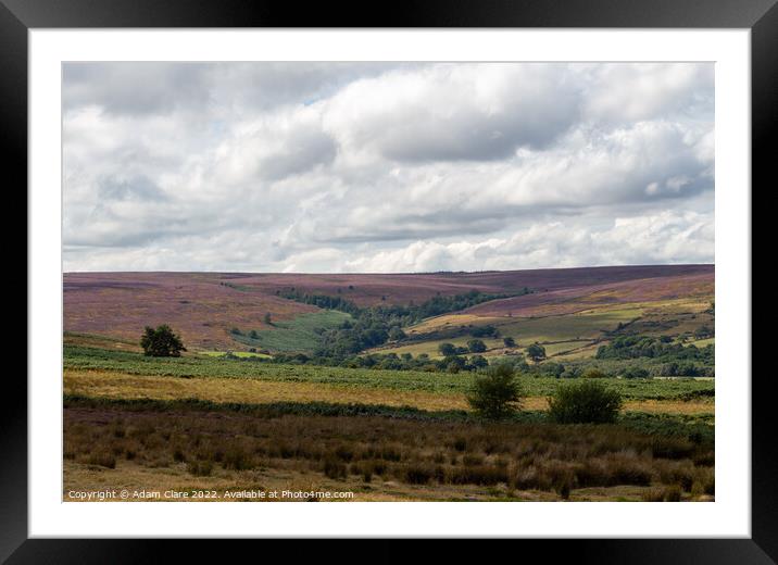 Mystical journey through North York Moors Framed Mounted Print by Adam Clare