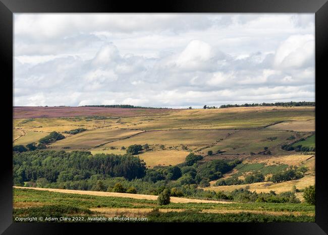 The Majestic North York Moors Framed Print by Adam Clare