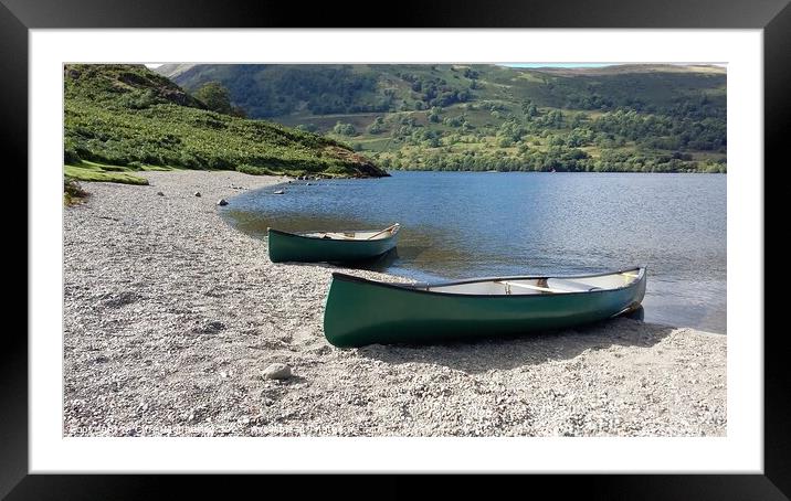 Canadian canoe Framed Mounted Print by Chris Mobberley