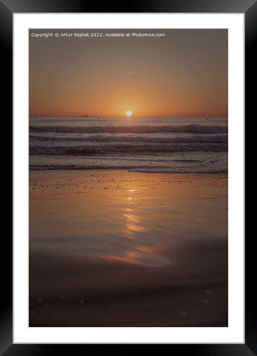 Majestic Valencia sunrise  Framed Mounted Print by Artur Rejdak