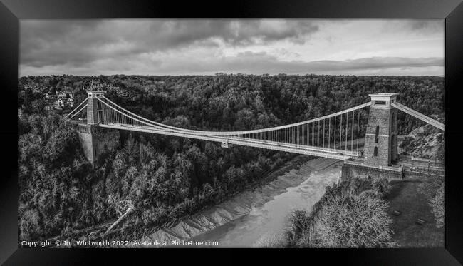 Clifton Suspension Bridge Framed Print by Jon Whitworth