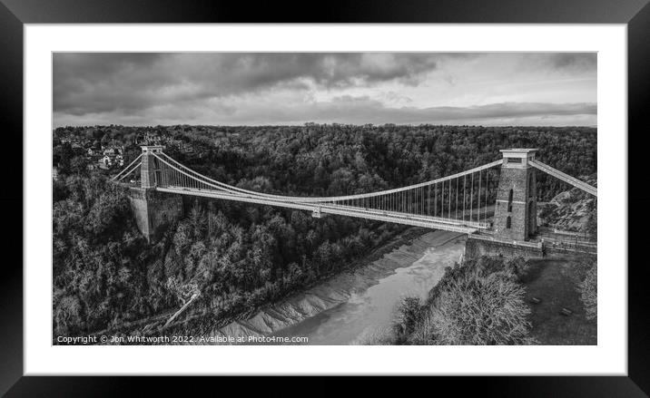 Clifton Suspension Bridge Framed Mounted Print by Jon Whitworth