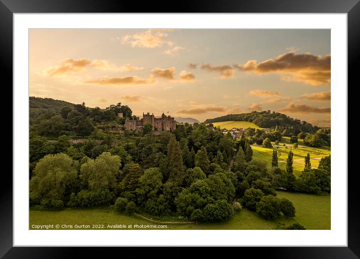 Dunster Castle Framed Mounted Print by Chris Gurton