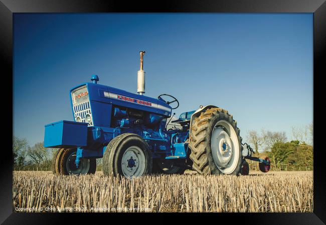 Ford 5000 Tractor Framed Print by Chris Gurton