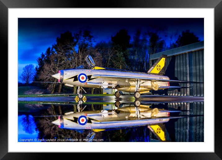 Reflections on Lightning Framed Mounted Print by Dave Layland