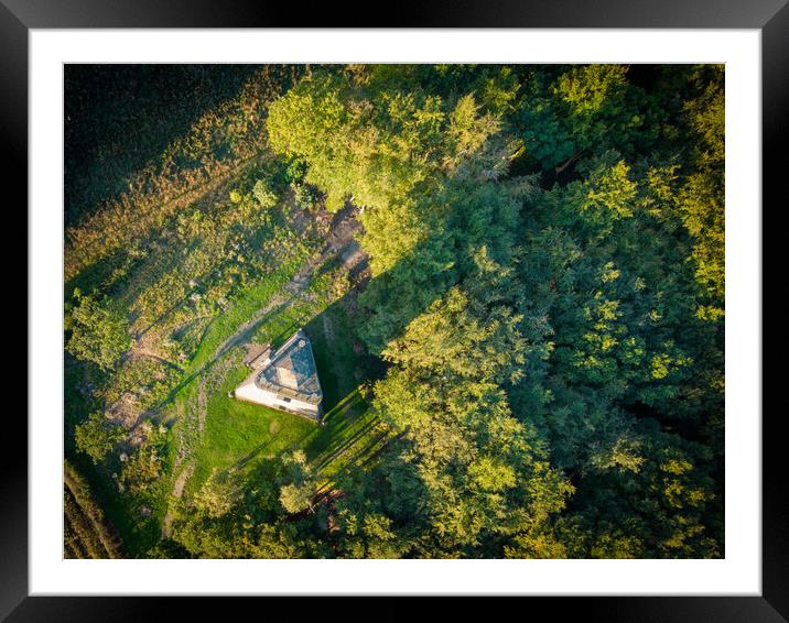 Hoober Stand From Above Framed Mounted Print by Apollo Aerial Photography