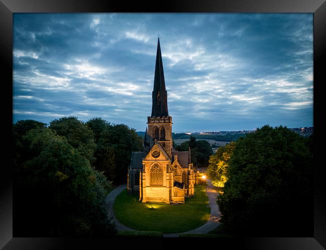 Wentworth Church Framed Print by Apollo Aerial Photography