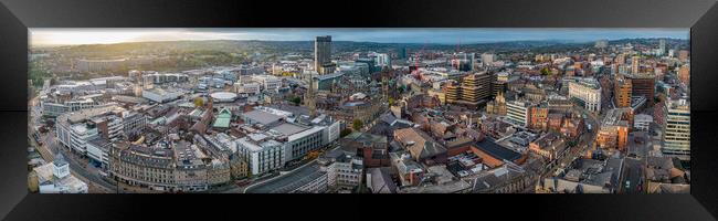 The City Of Sheffield Framed Print by Apollo Aerial Photography
