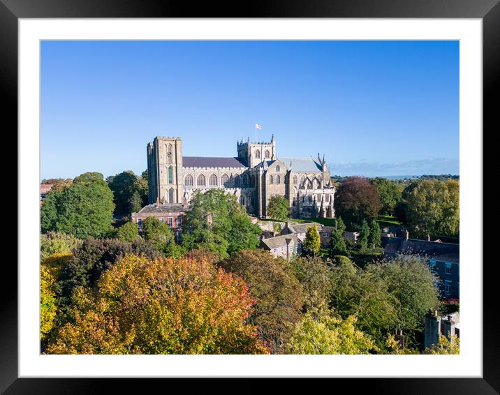 Ripon Cathedral Framed Mounted Print by Apollo Aerial Photography
