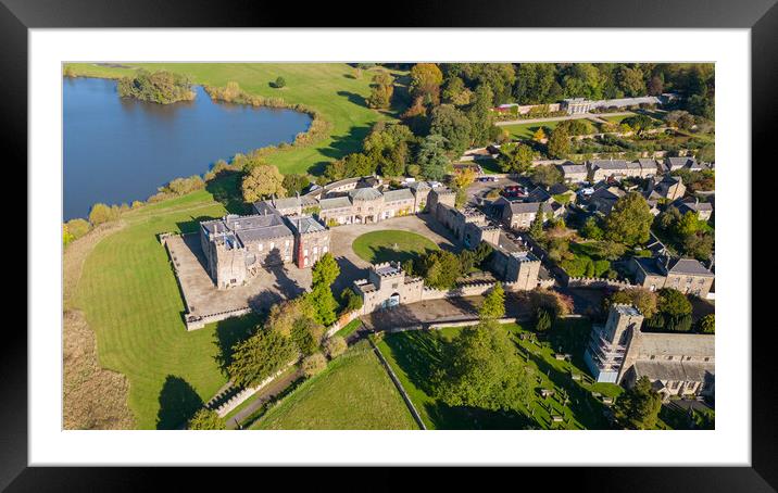 Ripley Castle Framed Mounted Print by Apollo Aerial Photography
