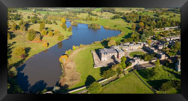 Ripley Castle From The Air Framed Print by Apollo Aerial Photography